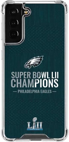 Skinit Clear Phone Case Compatible with Galaxy S22 Plus - Officially Licensed NFL Philadelphia Eagles Design