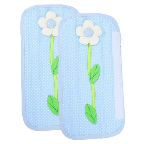 NOLITOY 2 piezas Cubiertas para Tiradores de Frigorífico Fundas Protectoras Anti-frío y Antiestáticas para Mango de Nevera Aptas para Cocina Microondas y Lavavajillas Color Azul