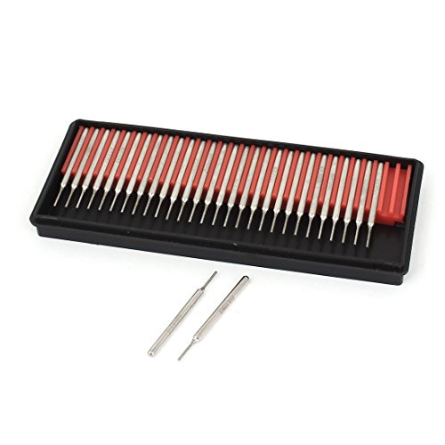 Aexit 3mm Shank Abrasive Wheels & Discs 1x10mm Cylinder Head Diamond Grinding Mounted Tool Post Grinding Wheels Point 30pcs