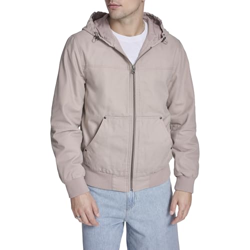 Image of Levi's Men's Workwear Cotton Canvas Hooded Bomber Jacket