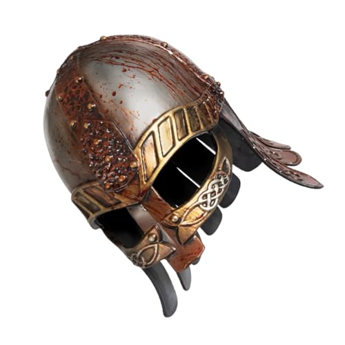 HORIALENCE Medieval Viking Helmet for Adults – Role Playing Costume Headwear with Horns – Men’s and Women’s Party Accessory for Renaissance and Cosplay Events