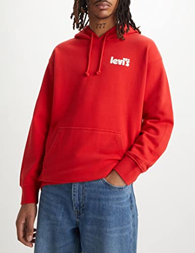 Levi's Herren Relaxed Graphic Sweatshirt Hoodie Kapuzenpullover,Poster Logo Aura Orange,XL 3