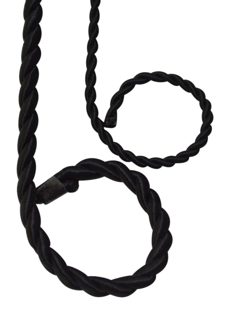 Amazon.com: Ribbon Bazaar Twisted Cord Rope 2 Ply - Black 6mm 25yd