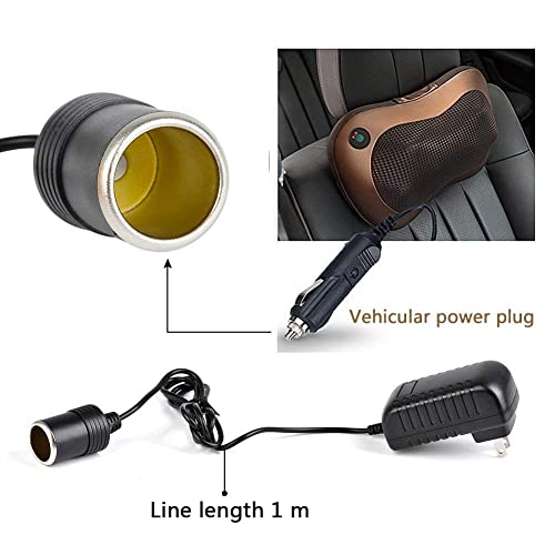 Yelesley FOASF193 Ac To Dc Converter 2A 24W Car Cigarette Lighter Socket 110-240V To 12V Ac/Dc Power Adapter Black thumb #5