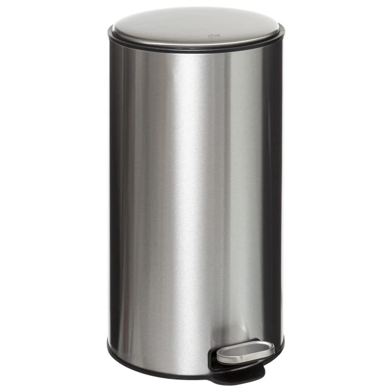 Poubelle metal Delta 30 litres Univers Decor grand volume gris