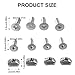4Pcs Hydrofoil Mounting T-Nut 8mm/6mm Mounting T-Nut and Screws Surfing Accessories for Surfing Most Hydrofoil Tracks