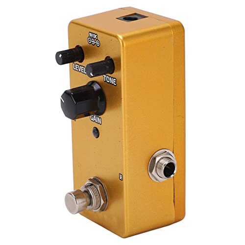 Pédale de distortion, effets de bloc, portable classique à 3 boutons, son chaud pour guitare électrique pour pratiquer… - Les Beatles, Paul McCartney, John Lennon, RIngo Starr, George Harrison Pédale de distortion, effets de bloc, portable classique à 3 boutons, son chaud pour guitare électrique pour pratiquer…