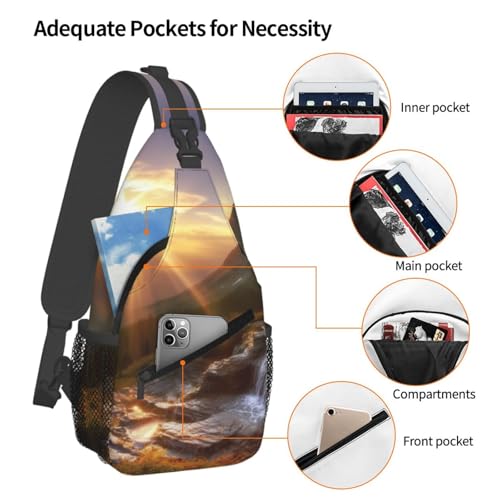Bolso cruzado deportivo para senderismo y viaje miniatura 4