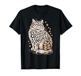 Questo disegno floreale e stravagante di gatto a pelo lungo britannico è perfetto per un amante dei gatti lisci delle Highlands che ama possedere gatti a pelo lungo britannici.