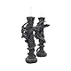 Nemesis Now Guardians of The Light Kerzenhalter, 28 cm, Schwarz, 2 Stück