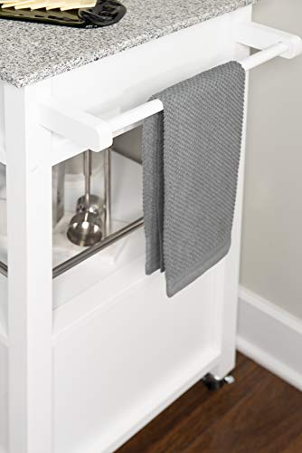 Linon Kyler White Kitchen Cart #TOP5