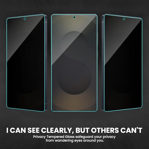 Image of FIRST MART Borderless Privacy Tempered Glass for Samsung Galaxy S25 Ultra with Cable Protector | Anti-Spy Edge-to-Edge Screen Guard, Case-Friendly | Pack of 1