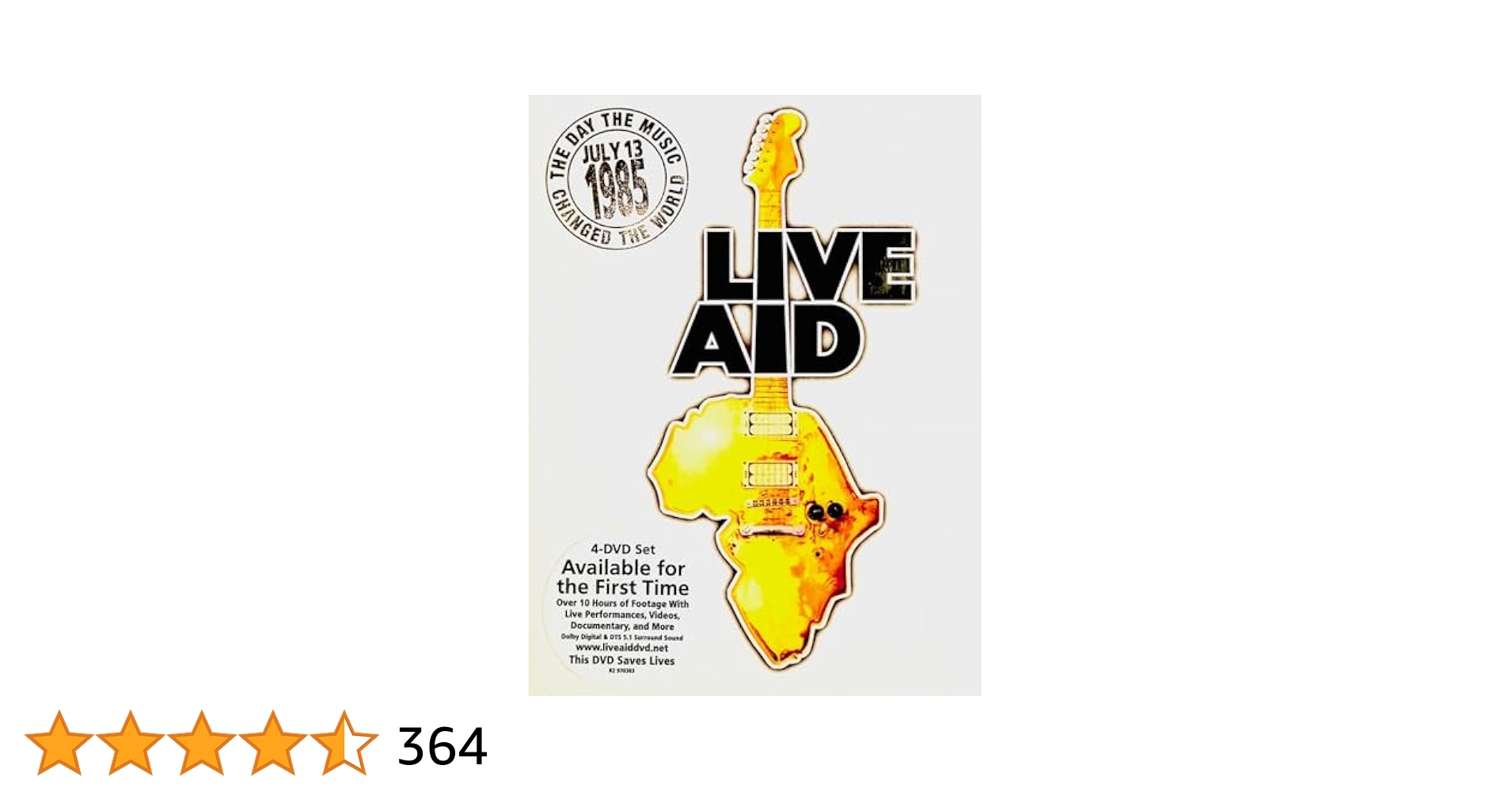 【日本市場向】LIVE AID DVD 1985 JULY 13 日本市場向】LIVE AID DVD 1985 JULY 13 4DVD BOX・LIVE AID