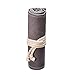 Produktbild Phononey 1X Roll Federmäppchen Federvorhang Graue Bleistifttasche mit großer Kapazität Federmäppchen Leinwand Student Maler 12 Löcher