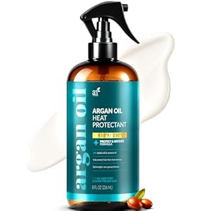 Artnaturals Thermal Hair Protector Spray – (8 Fl Oz / 236ml) – Heat Protectant Spray against Flat Iron Heat – Argan Oil Preventing Damage, Breakage and Split Ends – Sulfate Free (ANHA-0801)