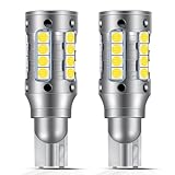 GJTIANXK 912 921 LED Bulb for Backup Reverse Lights 2600 Lumen Super Bright Canbus Error Free T15 922 906 904 902 W16W Back Up Light Bulb Replacement, 6000K Xenon White (Pack of 2)