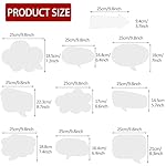 18pcs Blank Photo Booth Props Black Chalkboard Photo Booth Props Frame with Bubble DIY Photo Props for Birthday Wedding Party Supplies（White） - Image 2