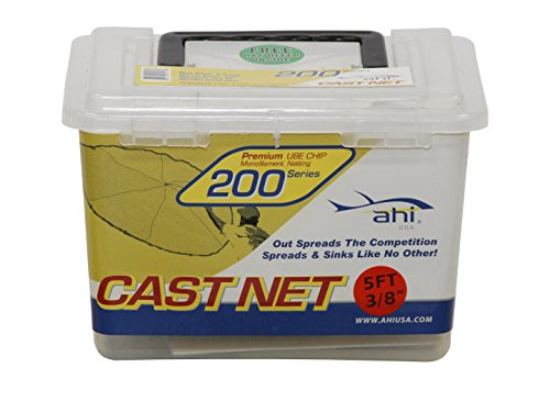 Ahi USA 200 Series Cast Fishing Net, Clear, 3-Feet (CN-203)