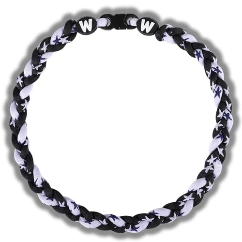 Willtok 18inch HIGH-END Baseball Necklaces Muti-Color for Pick, Lab Tested, Gifts for Baseball Funs, 2025 New w/Tornado Fashion 3D Braided Design