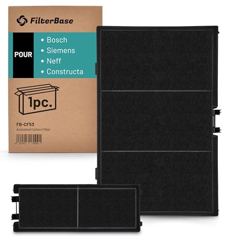 Filtre à charbon FilterBase® anti-odeurs haute performance Bosch et Neff