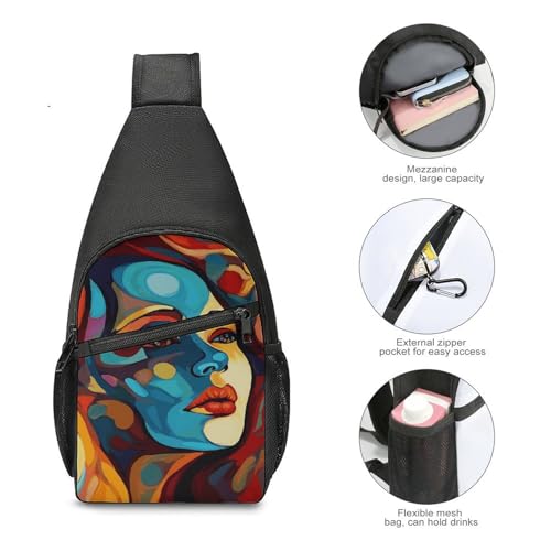Bolso cruzado multiusos para adultos y viajes miniatura 5