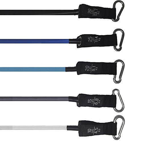 Kit Tubing Elástico 11 Itens - Treinamento Funcional Pilates Azul