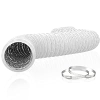 Honu0026Guan 5 inch Air Duct - 16 FT Long, Black Flexible Ducting HVAC  Ventilation Air Hose for Grow Tents, Dryer Rooms,Kitchen : Amazon.sg: DIY u0026  Tools