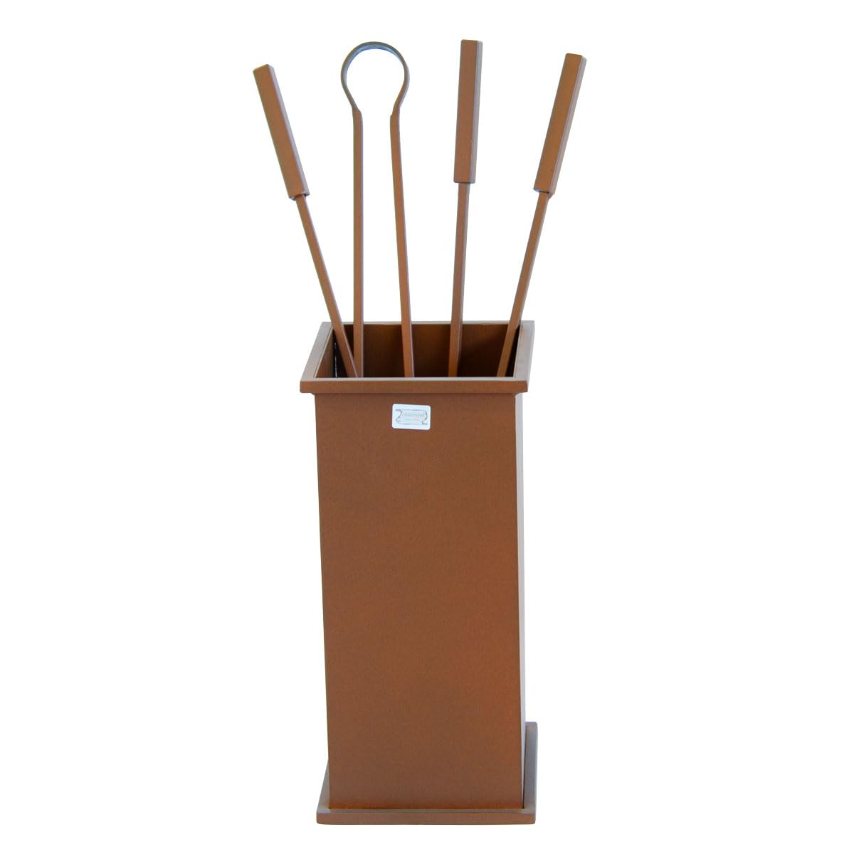 CG34 -ROCCA CORTEN CON ATTREZZI- KIT ACCESSORI CAMINO CRUCCOLINI