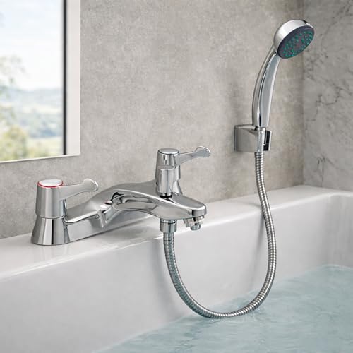Mitigeur baignoire et douche complet 180mm avec accessoires