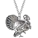 WEVENI Enamel Alloy Thanksgiving Turkey Necklace Chicken Pendant Charms Fashion Jewelry Gifts (Cider)