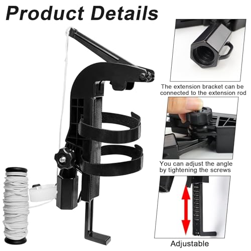 Sprühdosen Verlängerungsstangen Adapter Sprühdosenhalter-Verlängerung Einstellbarer Winkel-Spray-Extender Wespennest-Aerosoldosenverlängerung für Wespen/Hornissen/Bienenspray