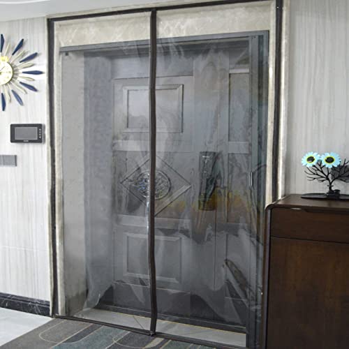 Rideau de porte isolant thermique en PVC coupe-vent et antibruit avec aimants 150x220