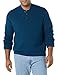 Amazon Essentials Men's Long-Sleeve Soft Touch Henley Sweater, Blue, X-Large