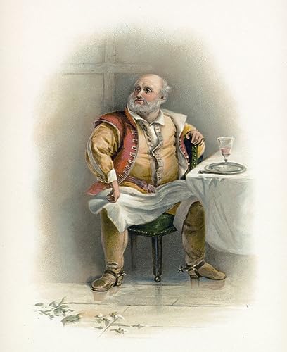Poster Peinture Abstraite Falstaff de Shakespeare Leslie Décoration Chambre 60x90cm