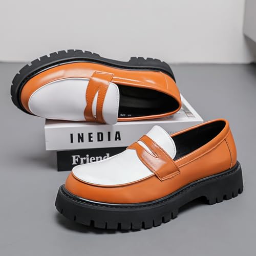 Men's Fashion Color - Block Loafers, Versatile Casual Footwear - Suitable for City Commutes, Leisure Walks & Everyday Use3