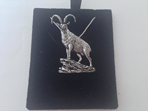 Pendentif en argent sterling 925 Ibex collier artisanal pour homme et femme