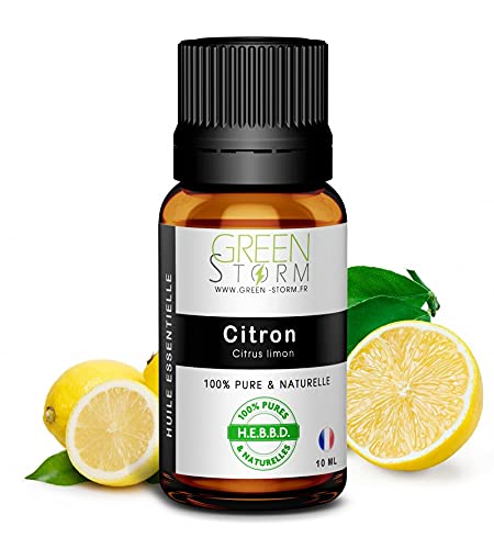 Huile essentielle citron - 100% pure et naturelle - HEBBD - Green-storm - 5 ML Cover
