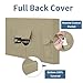 Easy-Going Outdoor TV Cover with Roll Up Front Flat for 52-55 inch, Waterproof and Weatherproof TV Cover for Flat Screen TV, Camel