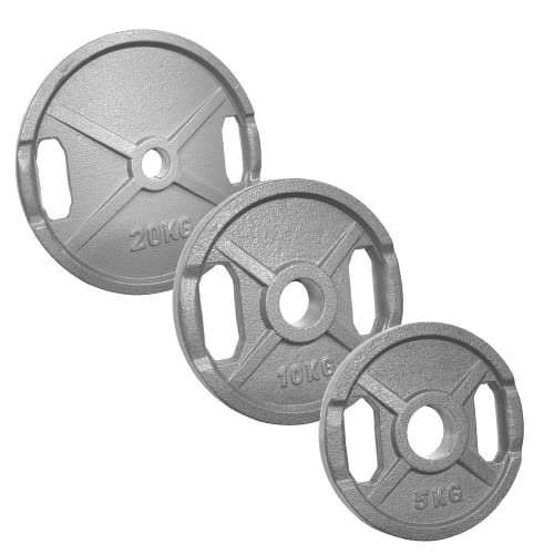 POWER-XTREME Hantelscheibe | Gewichtsscheibe mit 2 Grifflöchern |...