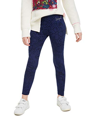 Desigual Legging ARISTOTELES Leggings, Blu (Nave 5000), L Bambina
