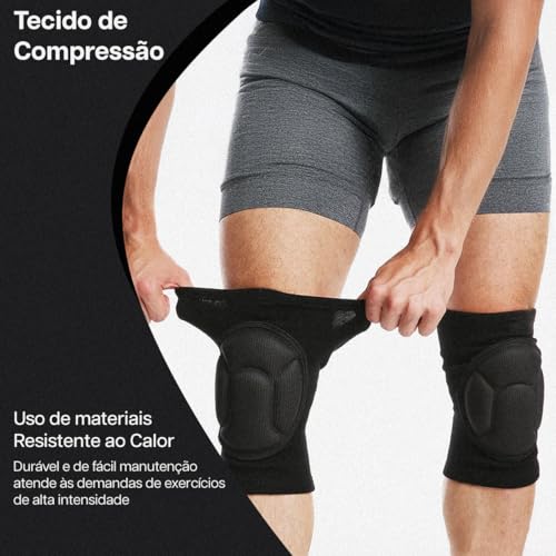 Joelheira De Compressão Ortopédica Profissional Premium Unissex - Proteção Joelho Ajustável Elástica