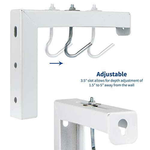 Vivo Wall Hanging 6" Adjustable L-Bracket Mount Plate Hook Kit For Projector Screens (Mount-Ps01) #TOP2