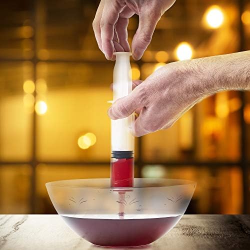 THE TWIDDLERS - 50 Reusable Large Jello Shot Syringes, 60ml for Vodka Jelly Alcohol Cocktails for Christmas Birthday and Xmas Party - Food Safe