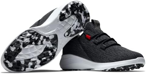 FootJoy Men's Fj Flex Coastal Previous Season Style Golf Shoe, Black/Red, 8 | Image 2