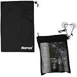 Waterproof Multifunctional Toiletry Shower Bag for Gym, Travel, Business and Foldable Portable Hanging Bathroom Mesh Caddy with Wet & Dry Storage Suction Hook Tote for Men Women