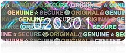 320 Pieces Fully Transferable Tamper Evident Security Seals / Stickers, High Security, Tamper Evident, Reusable Packaging (1 x 8.5cm, Serial Number Transfer, Red)