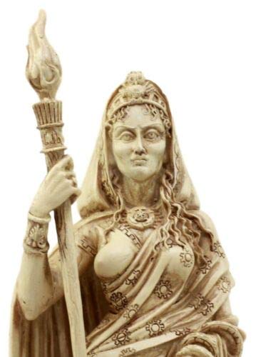 Ebros Gift Pagan Wicca Deity Hecate Statue Greek Goddess Of Magic Witchcraft & Necromancy Hekate With She-Dogs Decorative Figurine Triple Goddess Form Feminism Symbol Sculpture (Ivory Beige) #TOP2