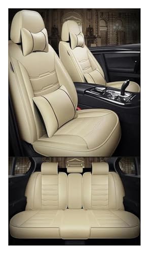 Protection 5 sièges auto contre les taches pour Audi A3 A4 A6 A8L beige