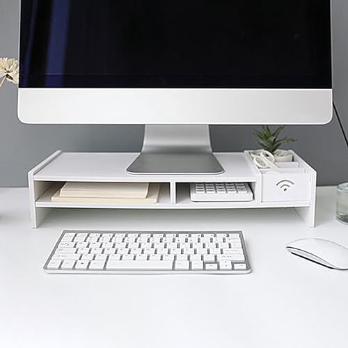 Support écran d'ordinateur 3 niveaux pour bureau et configuration jeu