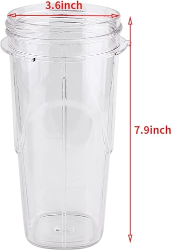 Miniatura 3 de Piezas de repuesto Blender Blend-N-Go Smoothie Kit, incluye cuchilla con tapa inferior gris y taza de 24 onzas, compatible con Oster Blenders Pro